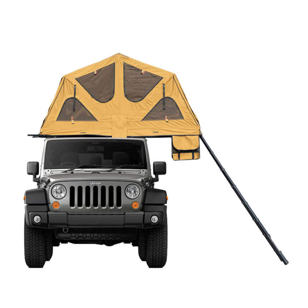 Naturnest Andromeda Khaki Soft Shell Rooftop Tent With Large Panoramic Skylight & YKK Doors