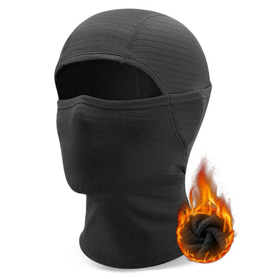 Waffle Grid Hooded Mask with Full-Face Cold Protection & Comfort Fit