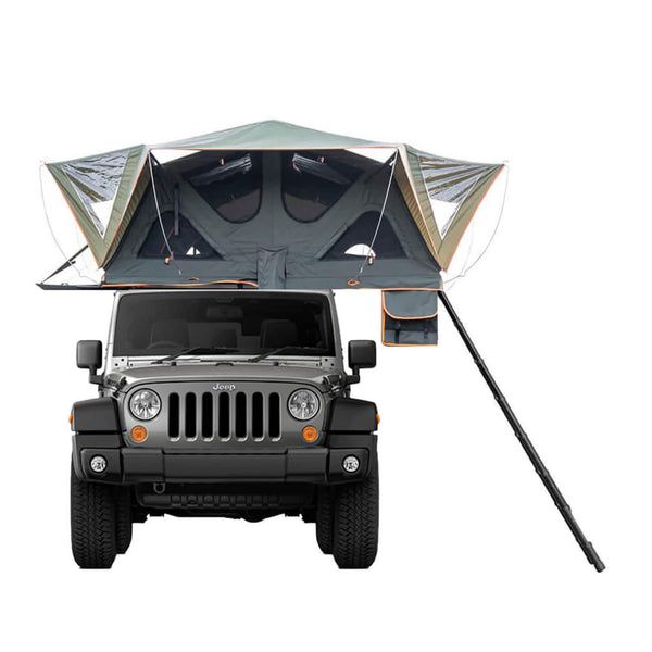 Naturnest Andromeda Green Soft Shell Rooftop Tent With Large Panoramic Skylight & YKK Doors